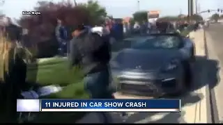 Video shows Porsche crashing into crowd at Boise car show