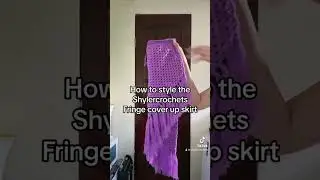 Crochet granny Fringe skirt