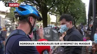 Bordeaux : des patrouilles pour faire respecter le port du masque