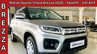 2021 Maruti Suzuki Vitara Brezza Facelift VXI Amt - walk around, interiors, exteriors and price.