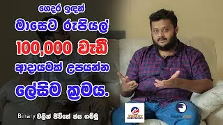 ගෙදර ඉඳන් මාසේට 90,000 වැඩි ආදායමක් හොයන වයස 27 කොල්ලා | Lahiru Weerasinhe