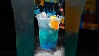 tropical sunset mocktail drink recipe #shorts