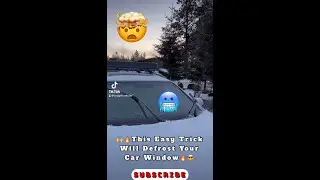 How to prevent ice from developing on your windshield. | #fyp #shorts #viral