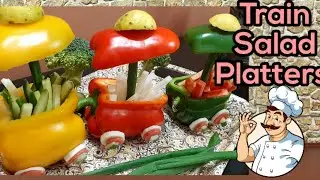 Bell Pepper Veggie Train Salad | Some Special Salad