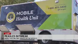 Mobile vaccine unit for measles vaccine
