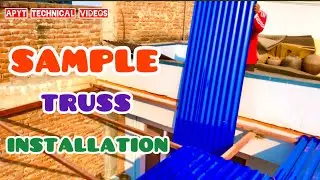 Color Coated Ms Steel Sheet Installation || Roofing Sheet Installation