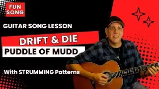 Урок песни Puddle of Mudd Drift & Die Guitar с образцами игры боем