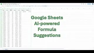 Nerdy Tips - Google Sheets - AI-powered Formula Suggestions