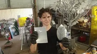 How to make real looking metal leaves ....Dunedin Institute for Creative Arts