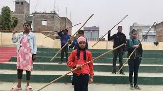 लाठी प्रेक्टिस🥋🥷🏼