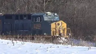 CSX Q621 in Pulaski NY...1-14-2022
