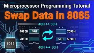 8085 Microprocessor Program to Swap Data Between Memory Locations | Microprocessor
