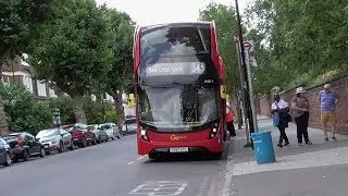 343 Full London Bus Route: New Cross Gate - Aldgate Go Ahead Part 2