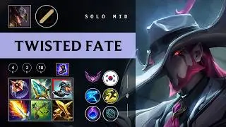 Twisted Fate Mid vs Galio - KR Master Patch 26.03