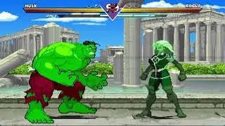 HULK VS ROGUE | MARVEL VS CAPCOM MUGEN | INSANELY EPIC M.U.G.E.N BATTLE.