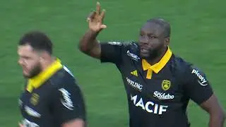 TOP 14 - Essai de Judica&euml;l CANCORIET (SR) - Stade Rochelais - LOU Rugby