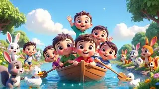 Row Row Row Your Boat 🚣&zwj;♂️ Nursery Rhymes for Kids | Baby Songs 3D Animation