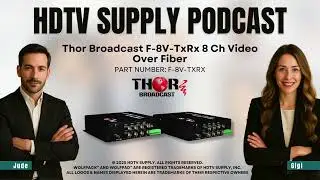 Thor Broadcast F-8V-TxRx 8 Ch Video Over Fiber