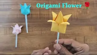 I Made Beautiful Origami Flowers Using Only Dollar Store Supplies