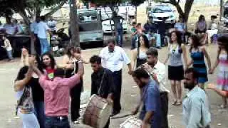 مار سمعان حابا  دبكة اهالي حابا على انغام الطبل والزمر
