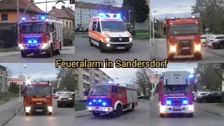 Vollalarm mit 5 FFs - Einsatzfahrten zum Feueralarm Finkenhain in Sandersdorf + Grüße