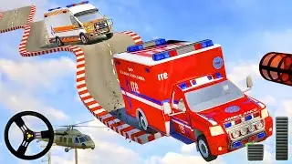 Ambulance Stunt Car Racing Game - Rescue VAN Driving | Android Gameplay