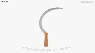 Sickle 3D model by 3DModels.org