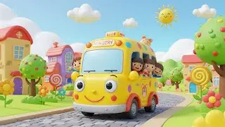 The Wheels on the Bus Go Round and Round 🚌 | Fun Nursery Rhymes for Kids | 