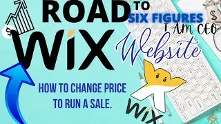 How to change price to run a sale on Wix.  💻