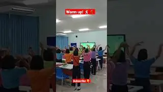 Warm up! 🕺💃 #english #classroom #shorts