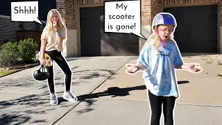 Did Leah's Scooter Get Stolen? After School Routine Prank!