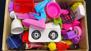 4:49 Minutes Satisfying with Unboxing Hello Kitty Mini Kitchen Set | Miniature Kitchen Set Review