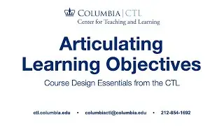 Course Design Essentials (Online) &ndash; Articulating Learning Objectives
