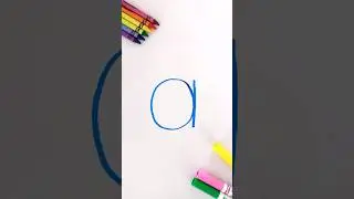 Let&rsquo;s Write the Alphabet! Lowercase Letter a #kidslearning #learnenglish #alphabet #spelling #kids