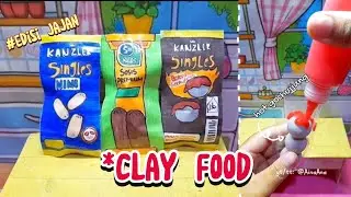 DIY CLAY FOOD AGAIN⁉️FROM KAN**LER TO SOS*S SO*ICE ⚠️💞WHAT'S YOUR FAVORITE?? #diy