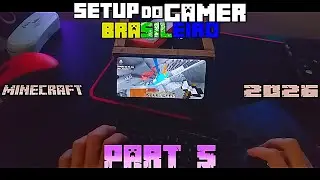 Meu Novo SETUP GAMER 2026 | Minecraft Bedrock 'novo mundo' parte 5