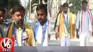 TDP Candidate Virender Goud Files Nomination For Uppal Constituency | TS Assembly Polls | V6 News