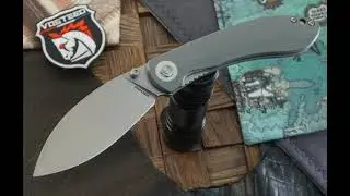 Складной нож Vosteed Nightshade TS, сталь Nitro-V, стоунвош, рукоять серый G-10