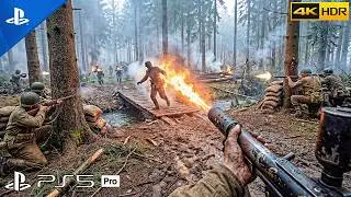 (PS5) Battle of Hurtgen Forest 1944 | Realistic ULTRA Graphics Gameplay [4K 60FPS HDR] Call of Duty