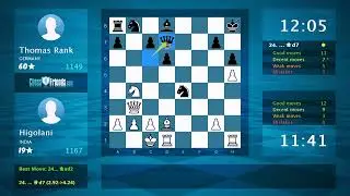 Chess Game Analysis: Higolani - Thomas Rank, 1-0 (By ChessFriends.com)
