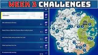 *LEAKED* FORTNITE WEEK 3 CHALLENGES! Coolers, Bouncers & NPC Locations [Chapter 3, Season 1 Quests]