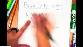 Honors Chemistry Video 2.14 Excited Electron Configurations