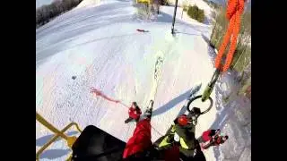 Mont Ripley Ski Patrol Team Rescue
