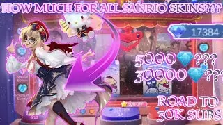 HOW MUCH 💎/DIAMONDS FOR ALL SANRIO SKINS IN MLBB X SANRIO CHARACTERS RESALE GACHA EVENT 2025 | MLBB
