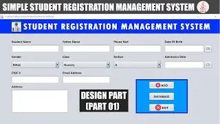 How to create |Simple Student Registration Database System| Design Part in |JAVA NETBEAN'S| Part 1/3