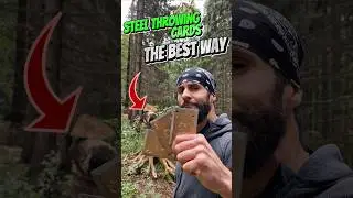 The BEST WAY To Throw Steel Cards #skills #shorts #tutorial #marvel