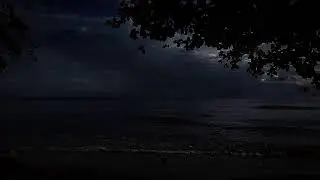 Tropical Night Ambience 🌴 Soothing Ocean Waves ASMR on Enggano Island