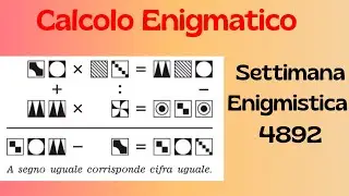 Calcolo enigmatico - Settimana Enigmistica 4892