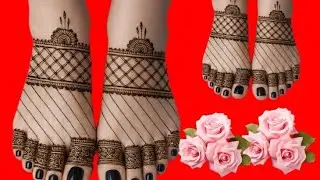Bridal ke pairon wali Foot mehndi design/ beautiful feet mehndi/ pairon ka mehndi ka design/ mehndi 