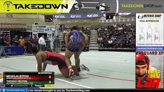 GR 130 Nicholas Boykin Sunkist Kids Wrestling Club Vs Thomas Helton Southern Illinois Training Cen